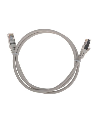 Патч-корд F/UTP, CAT 5e, RJ45-RJ45, 26AWG, LSZH, серый, 1м REXANT 02-0110-1 в Рубцовске Патчкорды (медные) Pintop.ru