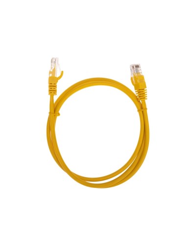 Патч-корд U/UTP, CAT 5e, RJ45-RJ45, 26AWG, LSZH, желтый, 1м REXANT 02-0105-1 в Рубцовске Патчкорды (медные) Pintop.ru