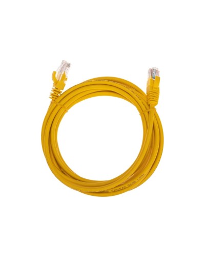Патч-корд U/UTP, CAT 5e, RJ45-RJ45, 26AWG, LSZH, желтый, 3м REXANT 02-0105-3 в Рубцовске Патчкорды (медные) Pintop.ru