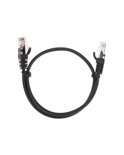Патч-корд U/UTP, CAT 5e, RJ45-RJ45, 26AWG, LSZH, черный, 0,5м REXANT 02-0102-05 в Рубцовске Патчкорды (медные) Pintop.ru