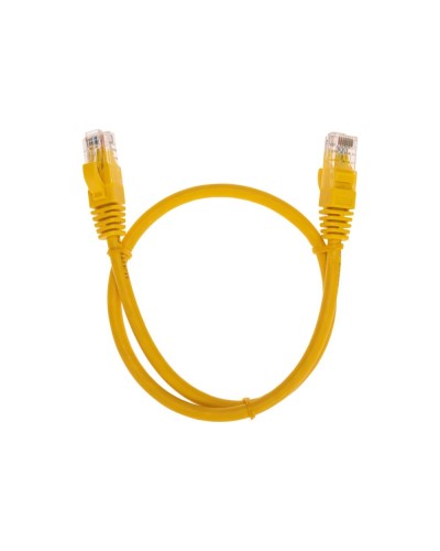 Патч-корд U/UTP, CAT 6, RJ45-RJ45, 26AWG, LSZH, желтый, 0,5м REXANT 02-0295-05 в Рубцовске Патчкорды (медные) Pintop.ru