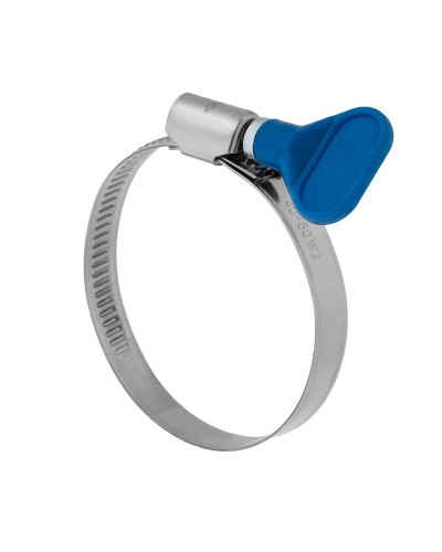 Хомут червячный 32-50/9-0,7мм, с ключом, нержавеющая сталь W2, (50 шт/уп) REXANT 07-0732-1 в Рубцовске Стяжки-хомуты Pintop.ru