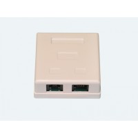 Розетка комбинированная RJ-45 + RJ-11 (25шт/уп) REXANT 03-0120