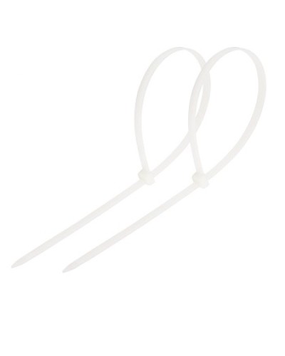 Хомут-стяжка нейлоновый 250x3.6 мм белый (100шт/уп) REXANT 07-0250 в Рубцовске Стяжки-хомуты Pintop.ru