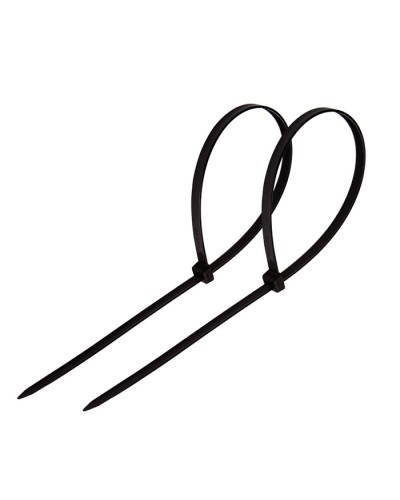 Хомут-стяжка нейлоновый 4х250 мм чёрный (100шт/уп) REXANT 07-0251 в Рубцовске Стяжки-хомуты Pintop.ru
