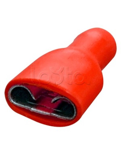 Клемма плоская полностью изолированная 0.5-1.5 мм² (КППИ гнездо - 6.6мм) (100шт/уп) REXANT 08-0612 в Рубцовске Клеммные колодки Pintop.ru