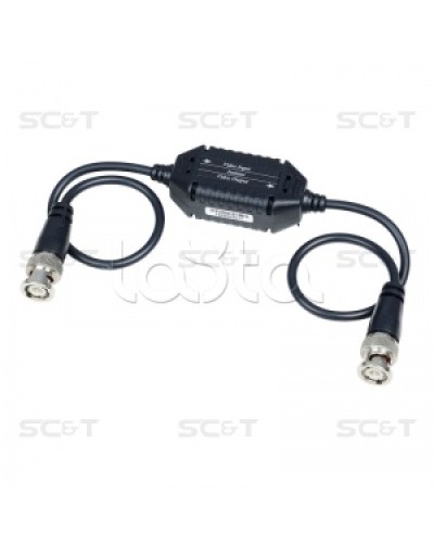 Изолятор коаксиального кабеля (AHD/CVI/TVI) для защиты от искажений по земле SC&T GL001HDP в Рубцовске Видеоусилители, Модуляторы, Делители Pintop.ru