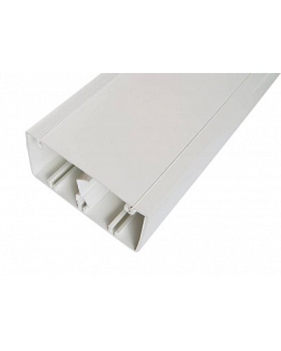 Кабельный канал с крышкой100х50х2000мм (белый) SPL 100001S в Рубцовске Кабель-канал Pintop.ru