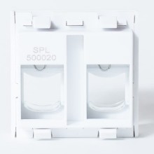 Лицевая панель45x45 мм, для 2 модулей Keystone SPL (500020)