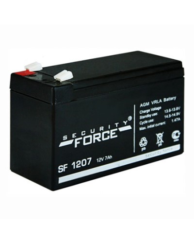 Аккумулятор свинцово-кислотный Security Force SF 1207 в Рубцовске Электротехническое оборудование Pintop.ru