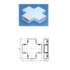 Х-соединитель с основой 15х10 на 15х10 TWT TWT-CT15/15-XB-WH