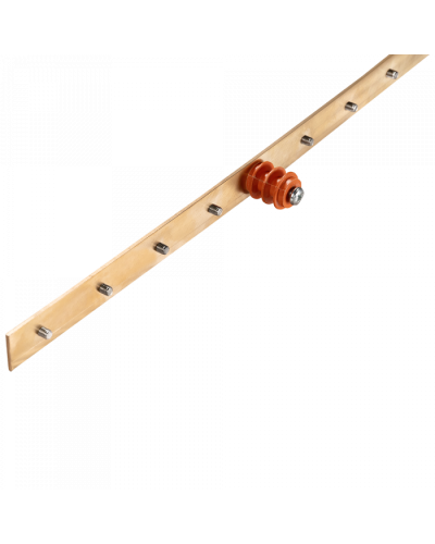 Шина заземления вертикальная, медная 1900х25х3 мм, 34 контакта TWT (TWT-EBARV-42U-25x3/34) в Рубцовске Аксессуары для стоек и шкафов Pintop.ru