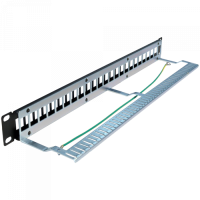 Патч-панель наборная, 24 порта, STP, 1U TWT (TWT-PP24OK-STP)