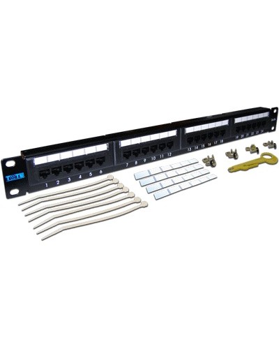 Патч-панель 1U, 24 порта, UTP TWT TWT-PP24UTP/6 в Рубцовске Патч панель Pintop.ru