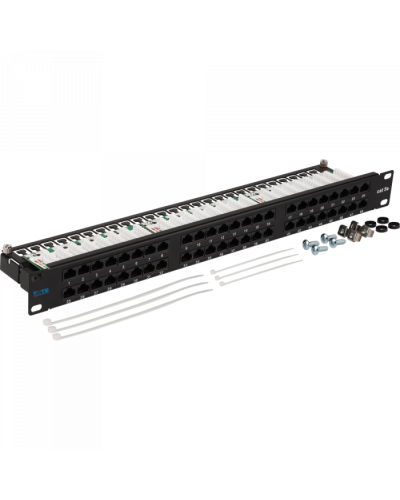 Патч-панель 48 портов, UTP, кат.5E, 1U TWT (TWT-PP48/1U-U5E) в Рубцовске Патч панель Pintop.ru