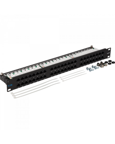 Патч-панель 48 портов, UTP, кат.6, 1U TWT (TWT-PP48/1U-U6) в Рубцовске Патч панель Pintop.ru