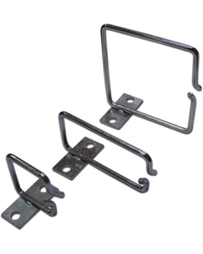 Скоба-органайзер металлическая для установки на 19 профиль, 40х40 мм TWT TWT-RING-M40x40 в Рубцовске Кабельные органайзеры Pintop.ru