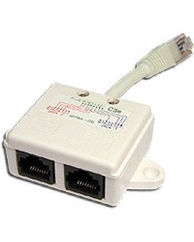 Y-адаптер 1 телефонный и 1 компьютерный порт TWT TWT-Y-E2-U2 в Рубцовске Проходные адаптеры Pintop.ru