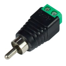 РАЗЪЕМ TS RCA штекер с клеммной колодкой, под винт Tantos