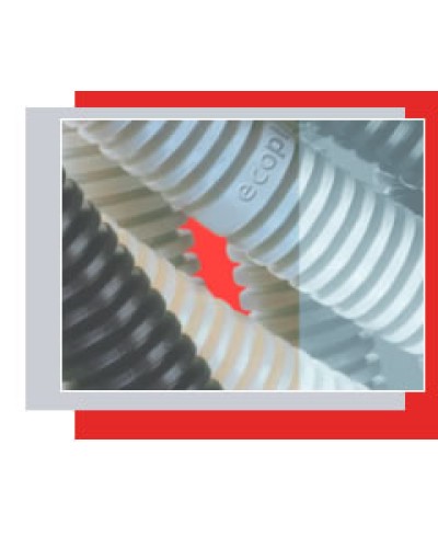 Труба гофрированная ПВХ легкая, с зондом диам. 25 мм (1шт=50м) Экопласт 10125-50 в Рубцовске Труба гофрированная Pintop.ru