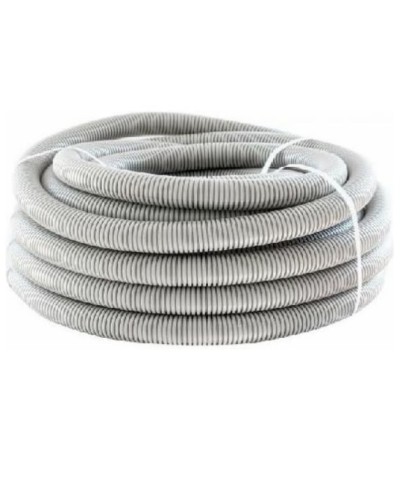 Труба гофр. ПНД HF 50 мм с зондом лёгкая серый (15 м) ОКЛ Экопласт 20150HF в Рубцовске Труба гофрированная Pintop.ru