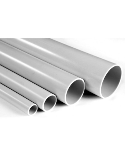 Труба гладкая ПВХ жесткая легкая диам 40, огнестойкость E60-E90 цвет серый (3м) Экопласт 30040-E90 в Рубцовске Труба (ОКЛ) Экопласт Pintop.ru