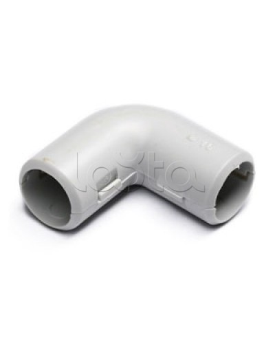 Угол 90° (из двух частей) для труб D32 мм, без галогена Экопласт 41232HF в Рубцовске Аксессуары для труб (ОКЛ) Экопласт Pintop.ru