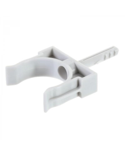 Держатель с дюбелем без шурупа D32мм (черный) Экопласт (41432BL) в Рубцовске Аксессуары для кабель-канала Pintop.ru