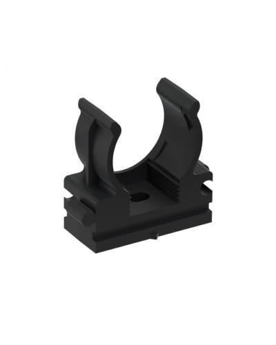 CFQ20 Держатель (клипса) для труб, для монтажного пистолета D20мм, цвет чёрный (10шт) Экопласт (41520-10BL) в Рубцовске Держатели, клипсы, скобы Pintop.ru