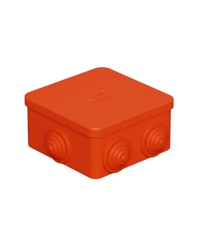 Коробка огн. E110, о/п 85х85х50мм,без галогена, 12 вых., IP55, 3P, оранж. Экопласт (43001HF) в Рубцовске Распределительные коробки Pintop.ru