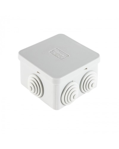 Коробка огн. E110, о/п 85х85х50мм,без галогена, 12 вых., IP55, 12P, серый Экопласт (43071HF) в Рубцовске Распределительные коробки Pintop.ru