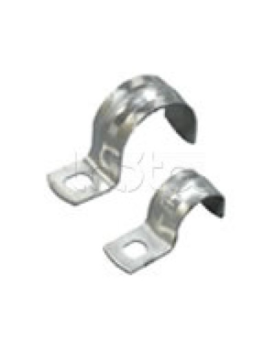 Скоба оцинкованная с одним отверстием для трубы D20мм, м.о. 6,5-5,0мм (1уп=100шт) Экопласт (43720P) в Рубцовске Держатели, клипсы, скобы Pintop.ru