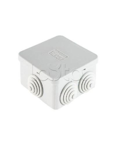 Коробка распределительная о/п 70х70х40, 6 вых, без галогена Экопласт 44056HF в Рубцовске Распределительные коробки Pintop.ru