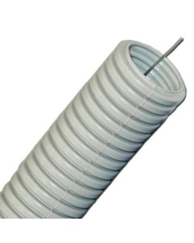 Труба гофрированная ПП легкая диам 20 мм, с зондом, без галогена Экопласт 60120HF в Рубцовске Труба гофрированная Pintop.ru