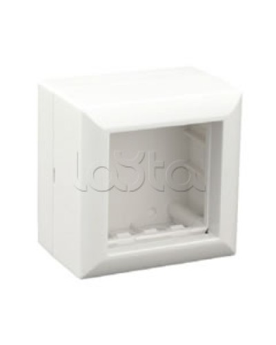 Коробка для открытой проводки на 1 пост 45х45 мм Экопласт 72914 в Рубцовске Распределительные коробки Pintop.ru