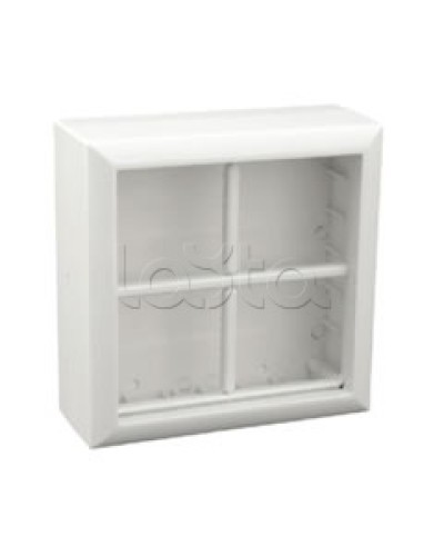 Коробка для открытой проводки на 4 поста 45х45 мм Экопласт 72948 в Рубцовске Распределительные коробки Pintop.ru