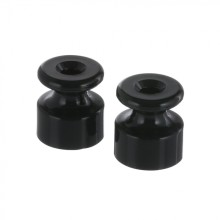 Фиксатор кабеля (изолятор)для внешней проводки кабеля (черный) LK Vintage (5шт) (888308-5)