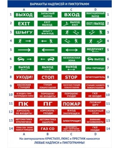 Оповещатель двустороннее световое табло Электротехника и Автоматика КРИСТАЛЛ-12 Д Стрелка влево вправо в Рубцовске Оповещатели Pintop.ru
