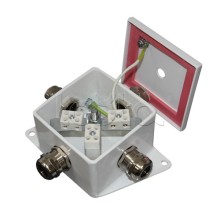 Коробка монтажная огнестойкая Гефест КМ-О (2к)-IP66, четыре ввода 80х80х68