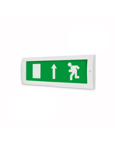 Табло М-12 «Направление к выходу прямо» Е11 (ИП Раченков) в Рубцовске Оповещатели Pintop.ru