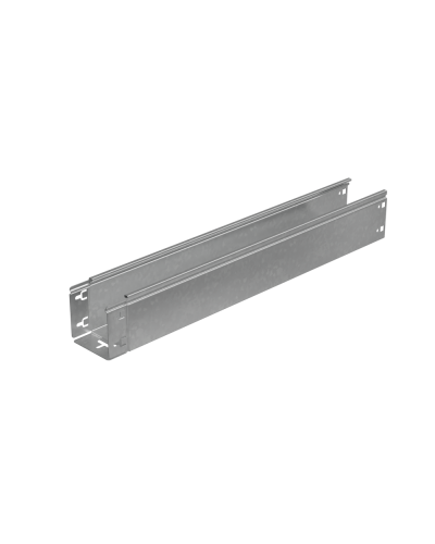 Лоток неперфорированный 100х100х1,2 L4000 мм Быстрый монтаж ПЛЮС HD85 КМ-профиль (LNplus100-100-1.2-4000 HD85) в Рубцовске Кабельные лотки Pintop.ru