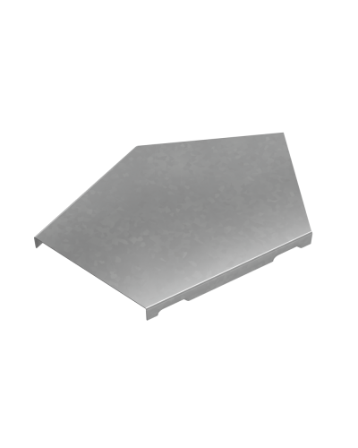 Крышка горизонтального угла 45 гр. 100 мм ПЛЮС HD85 КМ-профиль (KGLplus45-100 HD85) в Рубцовске Аксессуары для лотков Pintop.ru