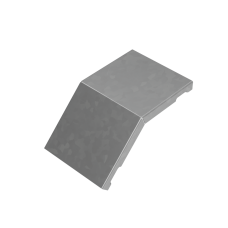 Крышка внешнего вертикального угла 45 гр. 100 мм "ПЛЮС" INOX304 КМ-Профиль (KVLplus45-100 INOX304)