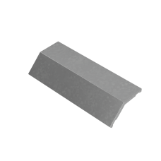 Крышка внешнего вертикального угла 45 гр. 400 мм "ПЛЮС" INOX304 КМ-Профиль (KVLplus45-400 INOX304)