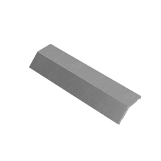 Крышка внешнего вертикального угла 45 гр. 600 мм "ПЛЮС" INOX304 КМ-Профиль (KVLplus45-600 INOX304)