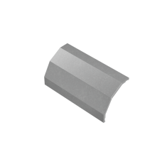 Крышка внешнего вертикального угла 90 гр. 500 мм "ПЛЮС" INOX304 КМ-Профиль (KVLplus90-500 INOX304)