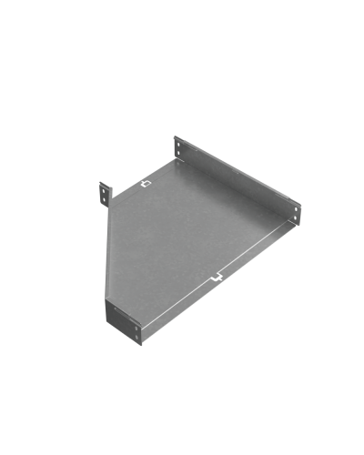 Переходник правый 80х300-600 мм ПЛЮC INOX304 КМ-Профиль (PDplus80-300-600-R INOX304) в Рубцовске Аксессуары для лотков Pintop.ru