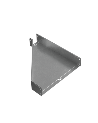 Переходник правый 100х100-500 мм ПЛЮС HD КМ-Профиль (PDplus100-100-500-R HD) в Рубцовске Аксессуары для лотков Pintop.ru