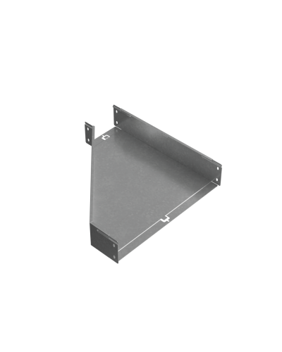 Переходник правый 100х150-500 мм ПЛЮC INOX304 КМ-Профиль (PDplus100-150-500-R INOX304) в Рубцовске Аксессуары для лотков Pintop.ru