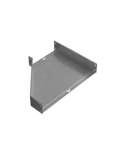 Переходник правый 100х300-600 мм ПЛЮC INOX304 КМ-Профиль (PDplus100-300-600-R INOX304) в Рубцовске Аксессуары для лотков Pintop.ru